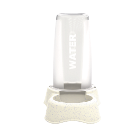 BEBEDOURO OU COMEDOURO PLAST PET FLEX GOURMET 650 ML MÁRMORE PARA CÃES E GATOS