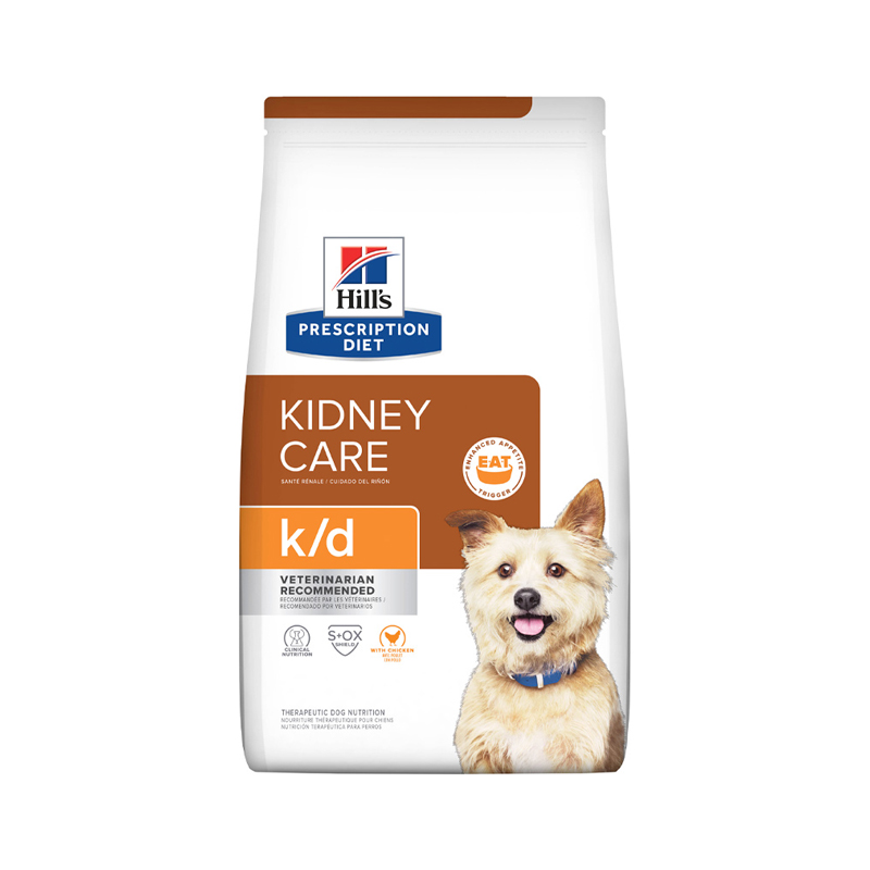 RAÇÃO HILLS PRESCRIPTION DIET K/D CUIDADO RENAL PARA CÃES ADULTOS COM DOENÇA RENAL 1,5 KG