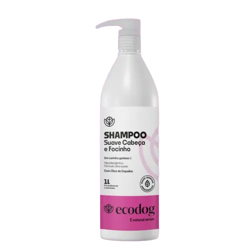 SHAMPOO SUAVE PET HEAD CABEÇA E FOCINHO ECO DOG PARA CÃES E GATOS - 1 LITRO