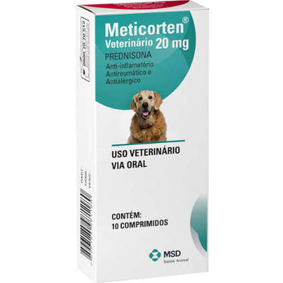 Anti-Inflamatório MSD Meticorten Vet PARA Cães