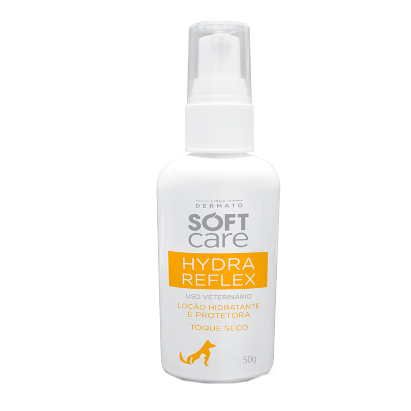 LOÇÃO PROTETORA SOFT CARE HYDRA REFLEX PARA CÃES E GATOS 50G