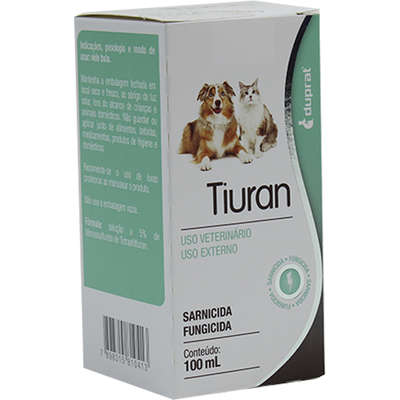 Solução Sarnicida Duprat Tiuran para Cães e Gatos - 100 ml