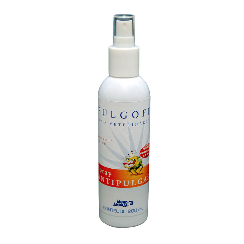 SPRAY PULGOFF ANTIPULGAS E ANTICARRAPATOS PARA CÃES MUNDO ANIMAL 200 ML