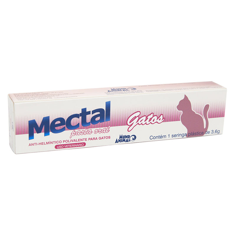 Vermífugo Mectal Mundo Animal pasta para Gatos - 3,6 g