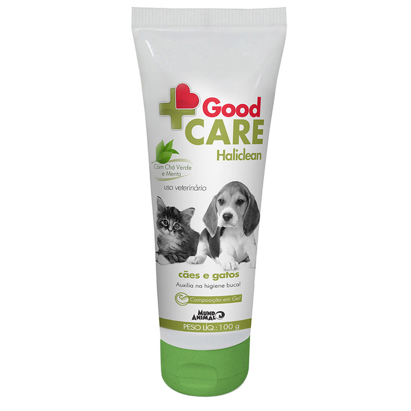 Gel Dental Mundo Animal Good Care Haliclean para cães e gatos - 100 gr