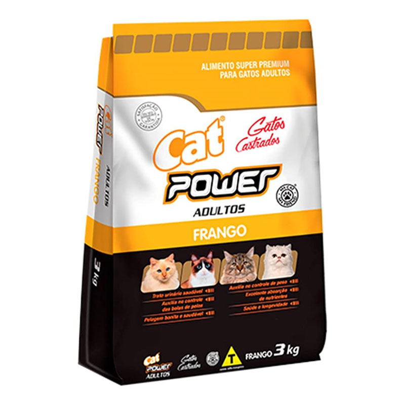 RAÇÃO PROLINE CAT POWER PARA GATOS CASTRADOS ADULTOS SABOR FRANGO 3 KG