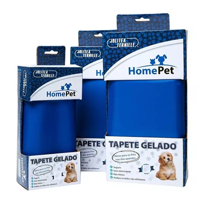 TAPETE GELADO AZUL PARA CÃES TAMANHO M HOME PET