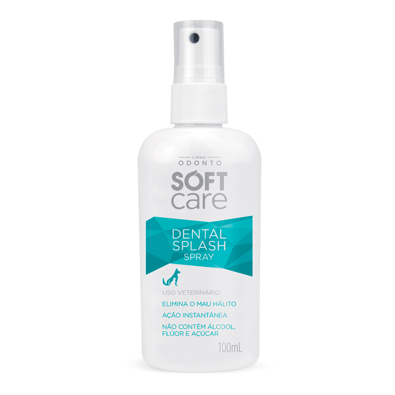 SOLUÇÃO ORAL SOFT CARE DENTAL SPLASH SPRAY PARA CÃES E GATOS 100ML