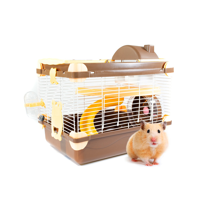 GAIOLA PARA HAMSTER VIP ACRILICO COMPLETA THE PETS BRASIL MARROM