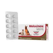 ANTI-INFLAMATÓRIO MELOXINEW VETNIL 4MG PARA CÃES E GATOS - 10 COMPRIMIDOS