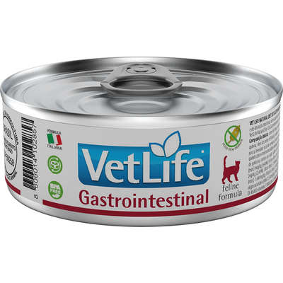 RAÇÃO ÚMIDA FARMINA VET LIFE GASTROINTESTINAL PARA GATOS 85GR