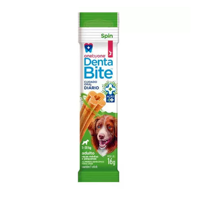 PETISCO PARA CÃES CUIDADO BUCAL STICK DENTABITE PRO SPIN PET 16 GR