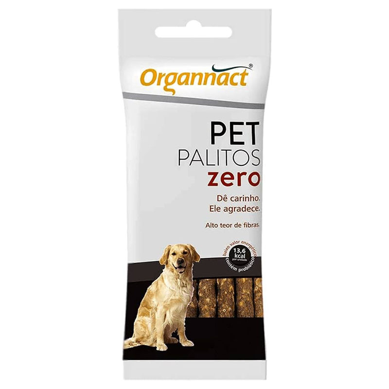 SUPLEMENTO PARA CONTROLE NUTRICIONAL ORGANNACT ZERO PET PALITOS PARA CÃES 40 GR