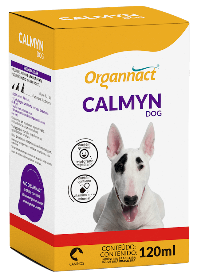 SUPLEMENTO CALMANTE CALMYN DOG ORGANNACT PARA CÃES 120 ML