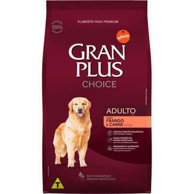 Ração Affinity PetCare GranPlus Choice Frango e Carne para Cães Adultos
