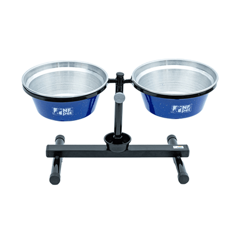 COMEDOURO AJUSTÁVEL NF PET SISTEMA ANTIFORMIGA AZUL MÉDIO 5LT