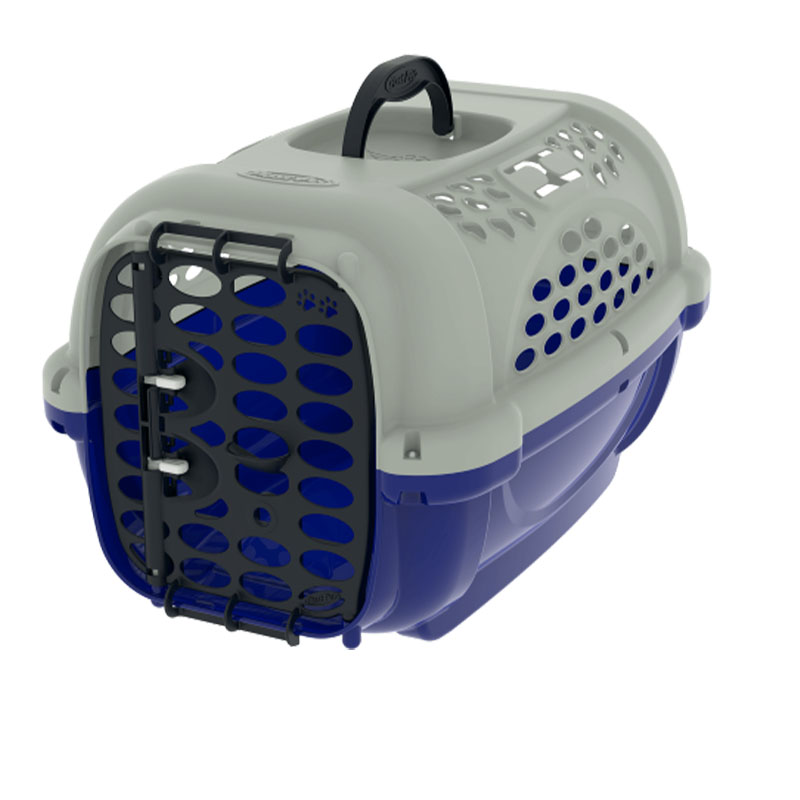 CAIXA DE TRANSPORTE N°2 PARA CÃES E GATOS PANTHER POP PLAST PET AZUL