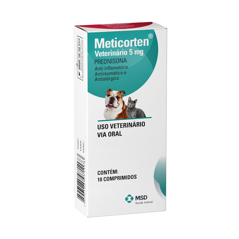 ANTI - INFLAMATÓRIO METICORTEN MSD 5MG 10 COMPRIMIDOS