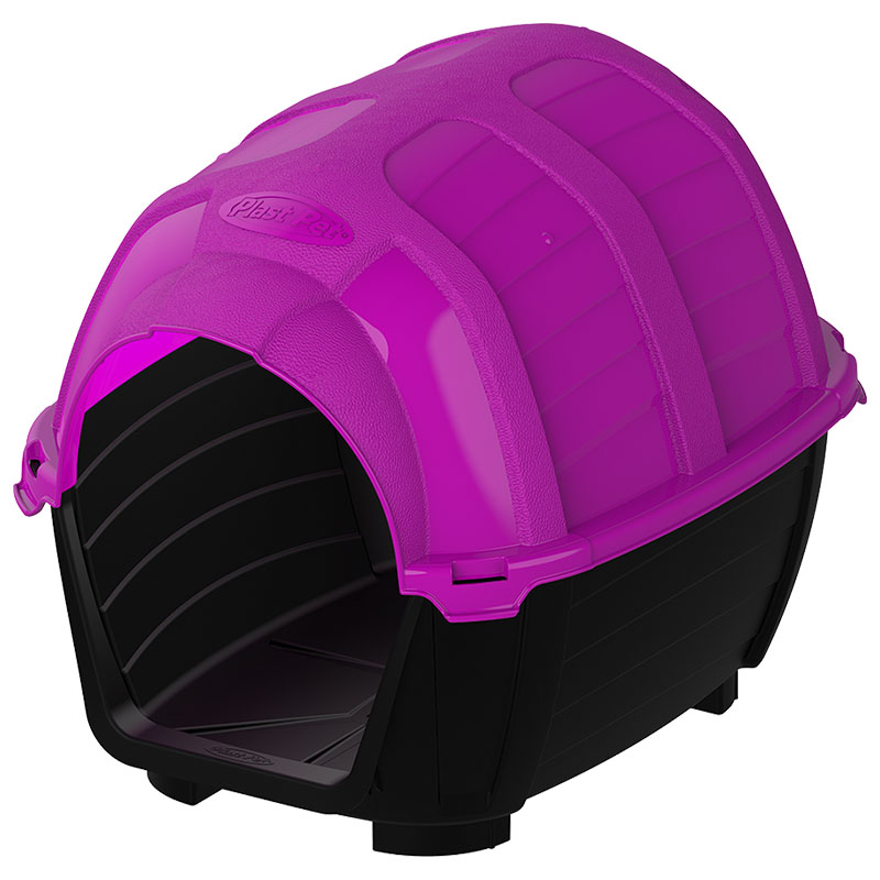 CASINHA PARA CÃES N°3 ROSA STONE HOUSE PLAST PET