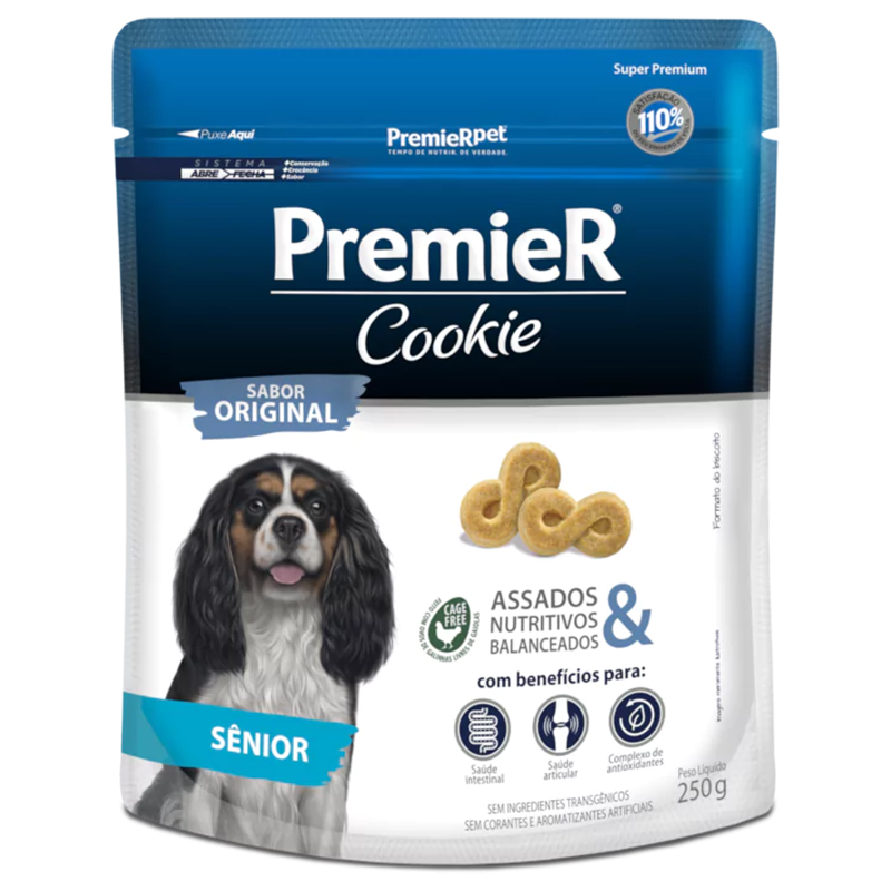 BISCOITO COOKIE PARA CÃES SÊNIOR SABOR ORIGINAL 250 GR