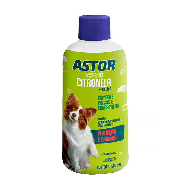 Shampoo Astor Citronela para Cães 500 ML mundo animal