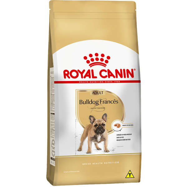 RAÇÃO SECA ROYAL CANIN PARA CÃES ADULTOS DA RAÇA BULLDOG FRANCÊS SABOR FRANGO 7,5KG