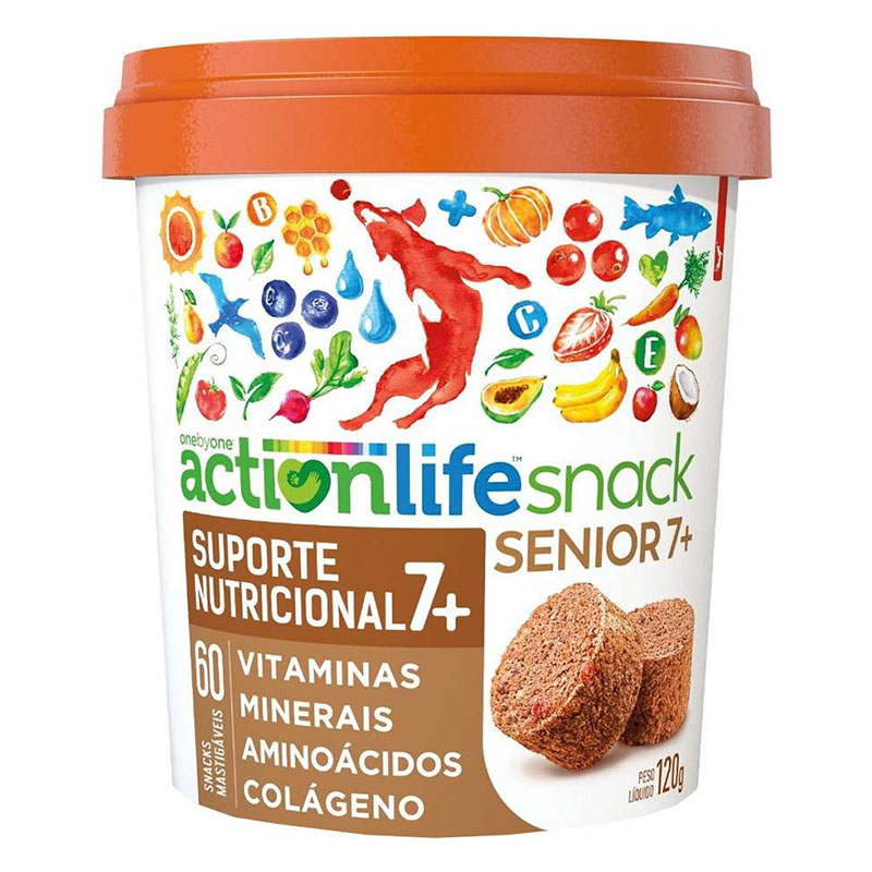 SUPLEMENTO PARA CÃES SPIN PET ACTIONLIFE SÊNIOR SNACK PETISCO 120 GR