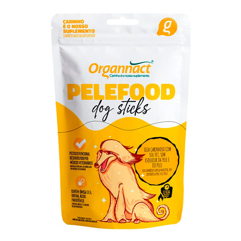 SUPLEMENTO PARA PELAGEM DE CÃES PELEFOOD DOG STICKS 160 GR