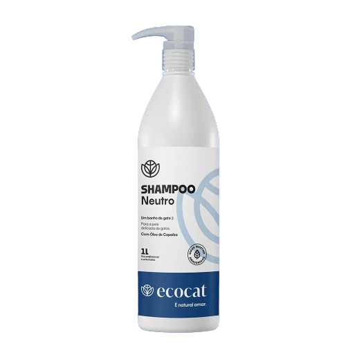 SHAMPOO NEUTRO ECO CAT PARA GATOS - 1 LITRO