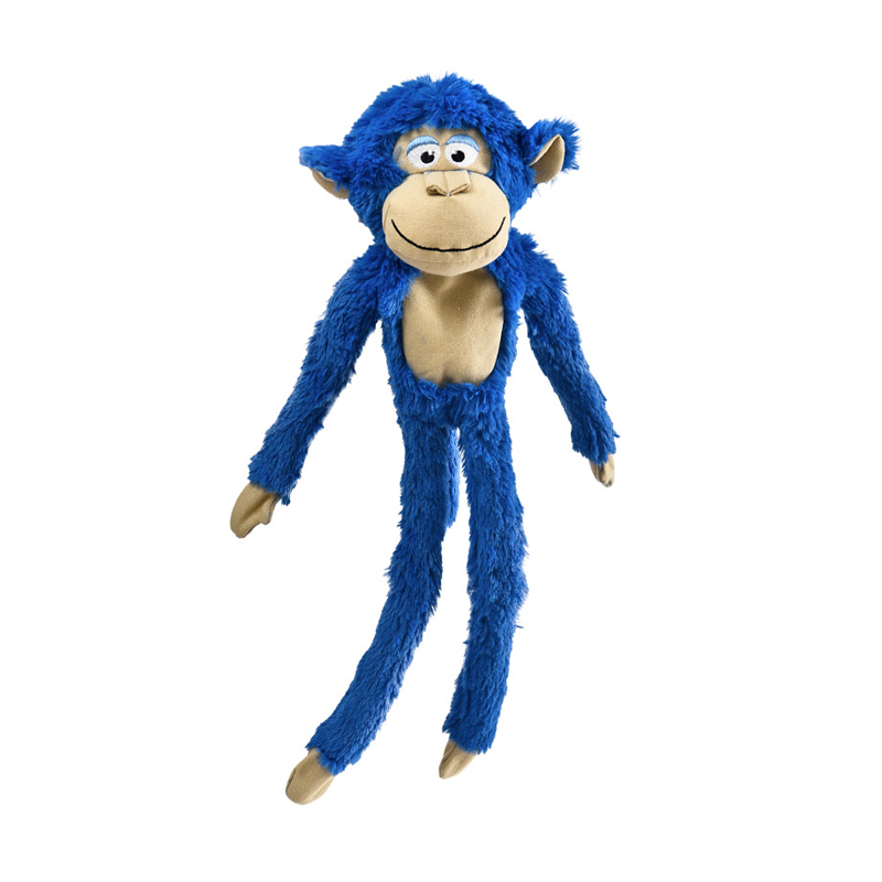 Brinquedo Chalesco Pelúcia Macaco Azul para Cães