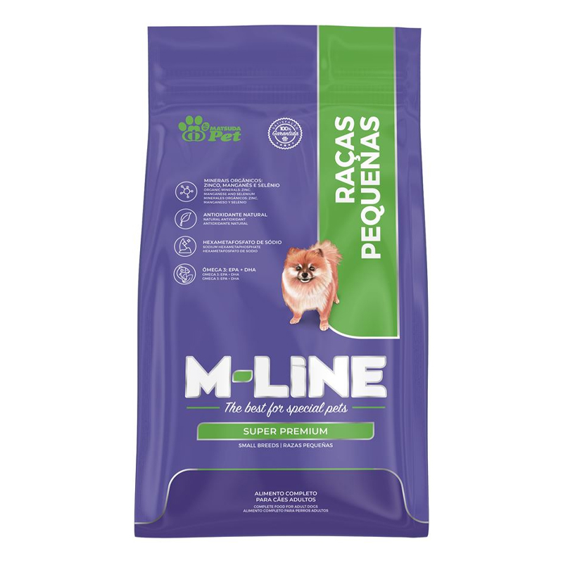 RAÇÃO MATSUDA PARA CÃES ADULTOS RAÇAS PEQUENAS M-LINE 1 KG