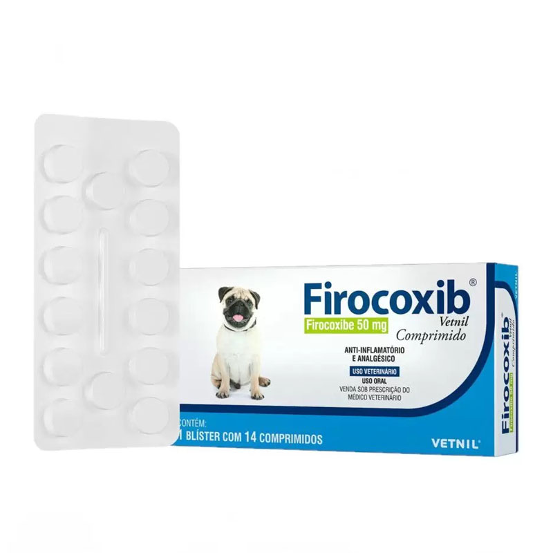 ANTI-INFLAMATÓRIO VETNIL FIROCOXIB 50 MG - 14 COMPRIMIDOS