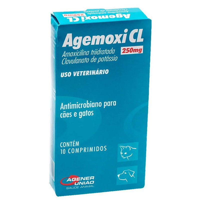 Antibiótico Agener União Agemoxi com 250 mg com 10 comprimidos