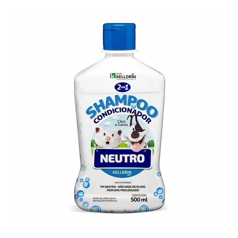 SHAMPOO E CONDICIONADOR PET KISS NEUTRO - 500 ML