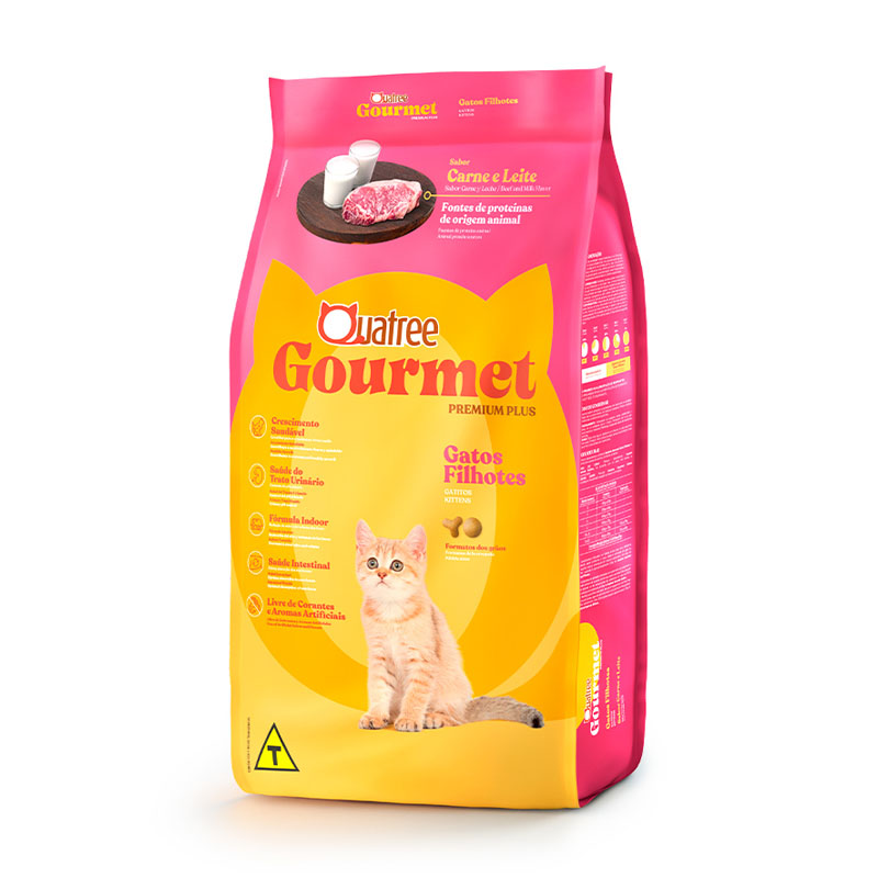 RAÇÃO QUATREE GOURMET PARA GATOS FILHOTES - 1KG 