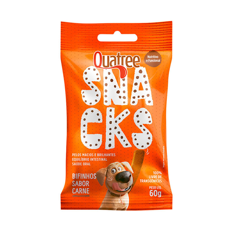 BIFINHO QUATREE SNACKS  SABOR CARNE - 500 GR