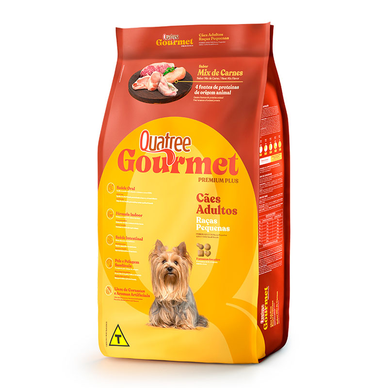 QUATREE GOURMET ADULTO RAÇAS PEQUENAS - 10,1 KG