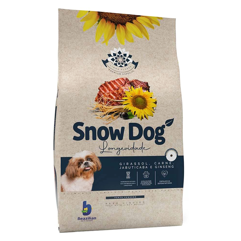 RAÇÃO PARA CÃES SNOW DOG FLORES ADULTOS RAÇAS PEQUENAS LONGEVIDADE 10,1 KG