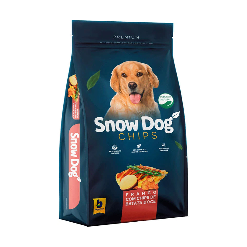 RAÇÃO PARA CÃES ADULTOS SNOW DOG FRANGO CHIPS BATATA-DOCE 15 KG