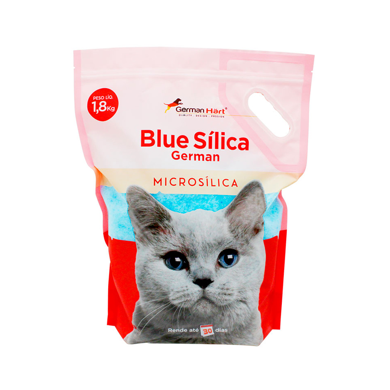 AREIA BLUE SÍLICA MICROSÍLICA GERMANHART PARA GATOS 1,8 KG