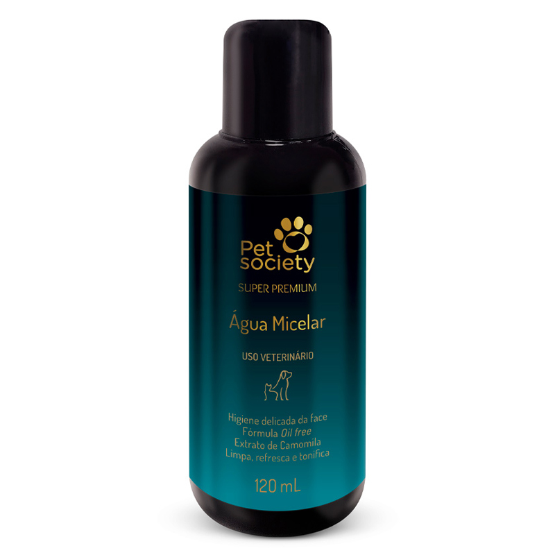 ÁGUA MICELAR PET SOCIETY PARA CÃES E GATOS 120ML