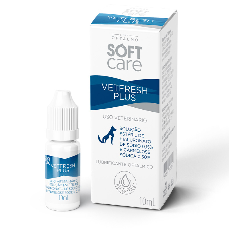 COLÍRIO SOFT CARE VETFRESH PLUS PARA CÃES E GATOS 10ML