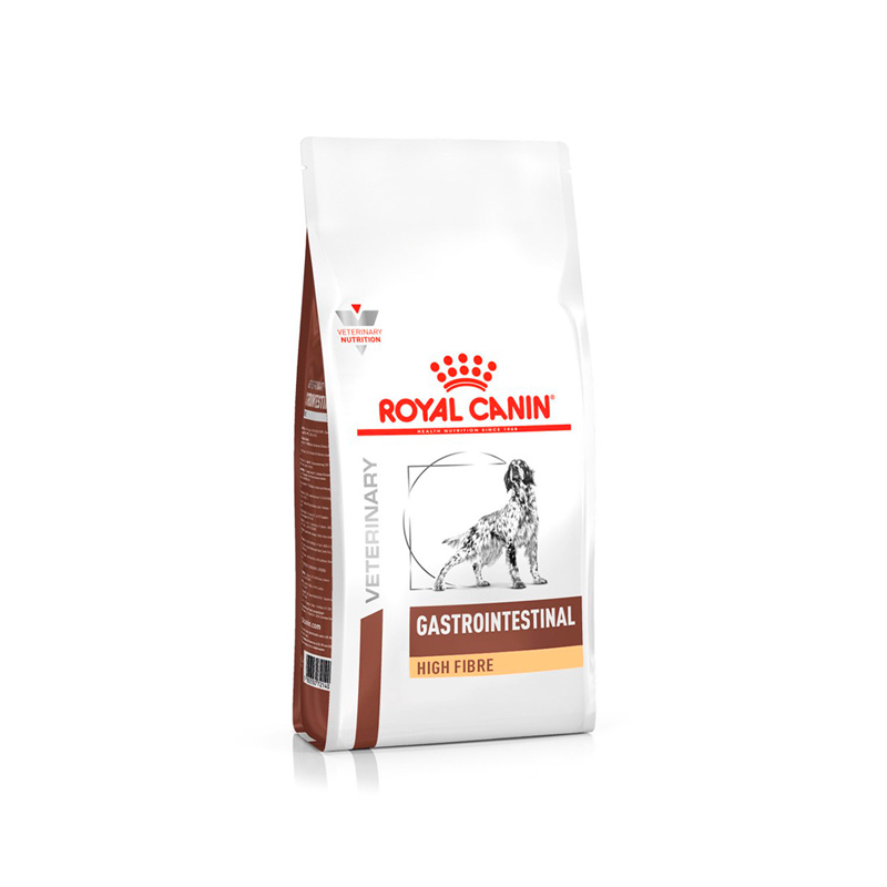 RAÇÃO SECA ROYAL CANIN VETERINARY DIET GASTROINTESTINAL HIGH FIBRE PARA CÃES ADULTOS 2 KG